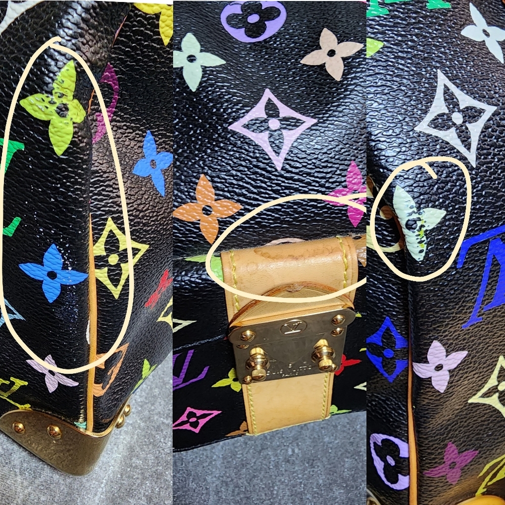 Authentic Loui Vuitton Black Multicolor Speedy 30 - Picture 15 of 15